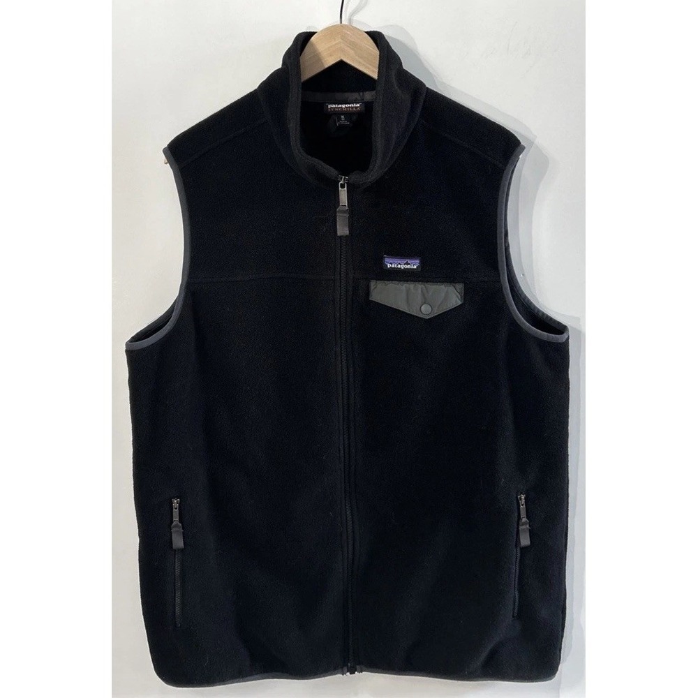 Mens Patagonia Lightweight Synchilla Snap T Vest Full Zip Sz XL 25500